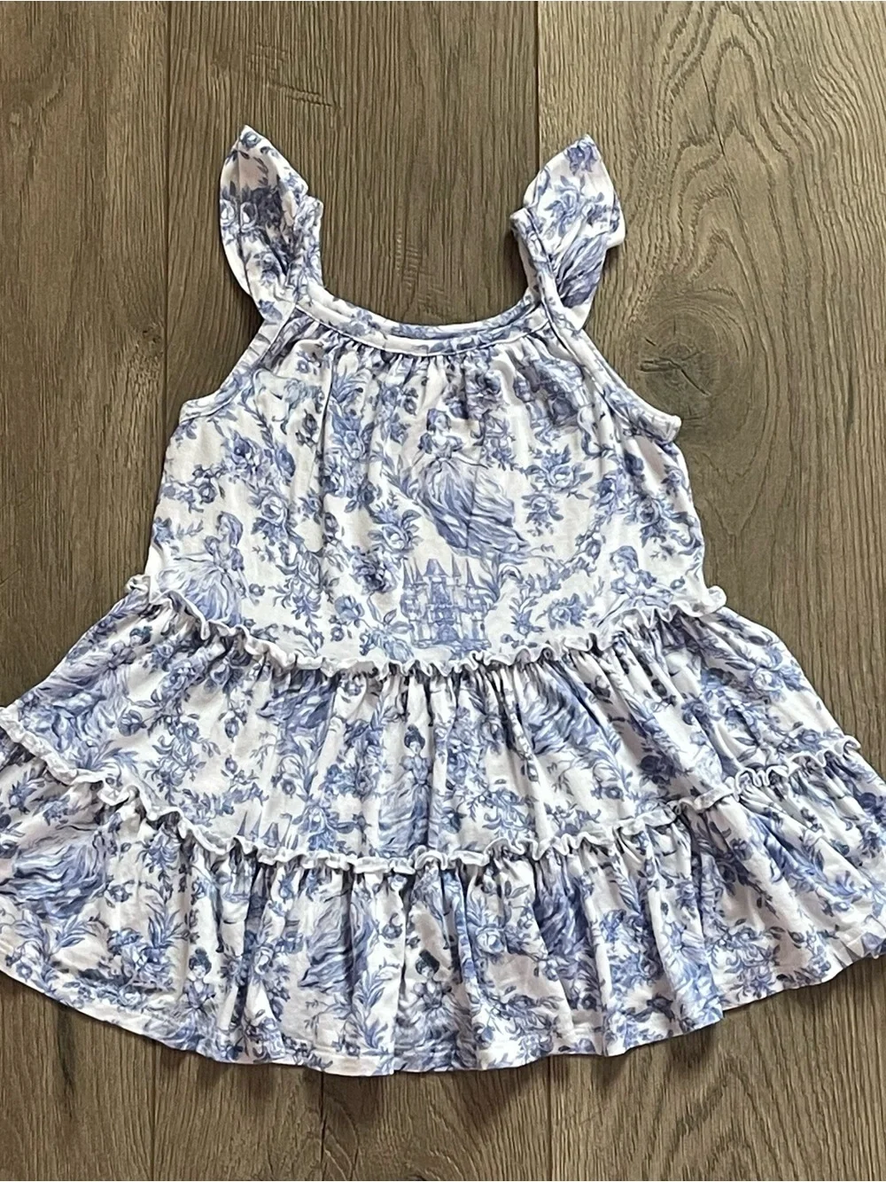Posh Peanut Briar Flutter Sleeve Bamboo 2T Dress